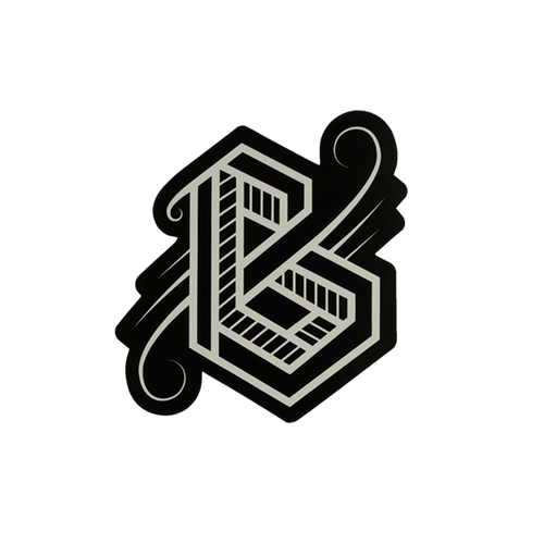 Big Grams Black Logo Sticker