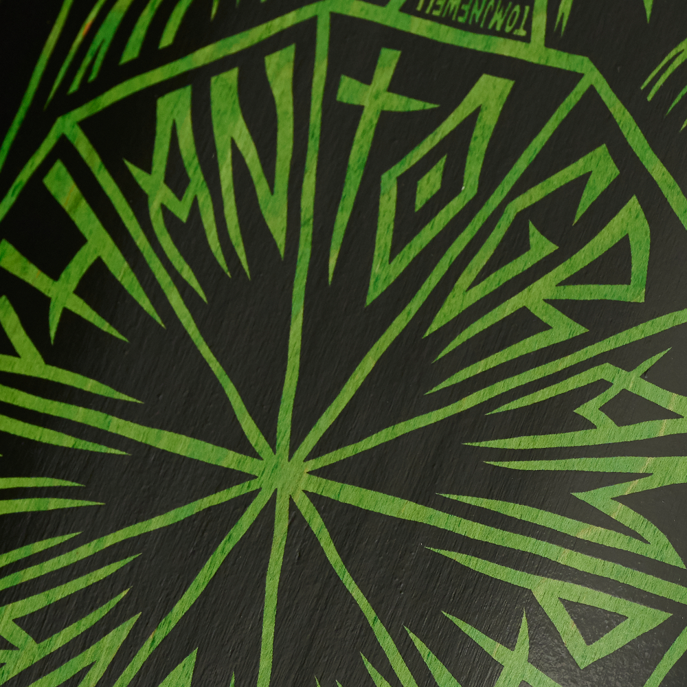 Green Totem Skate Deck