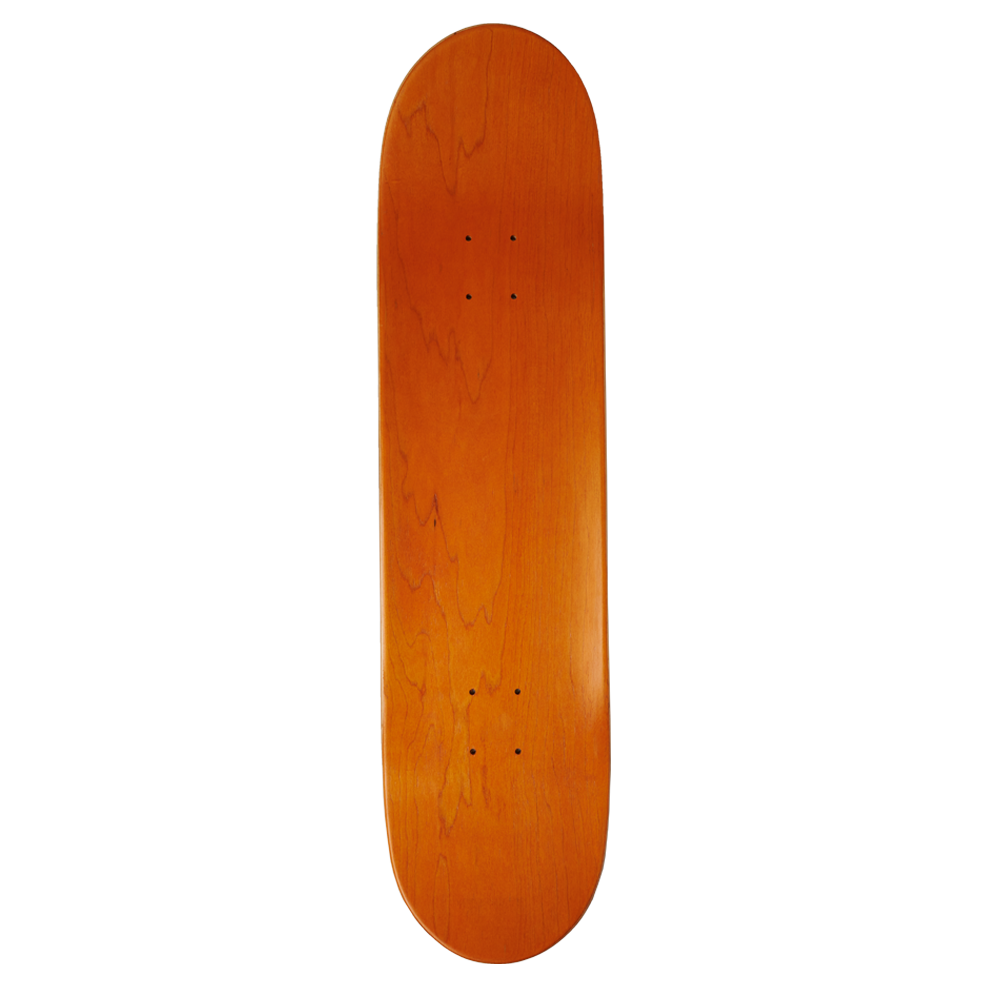 Orange Totem Skate Deck