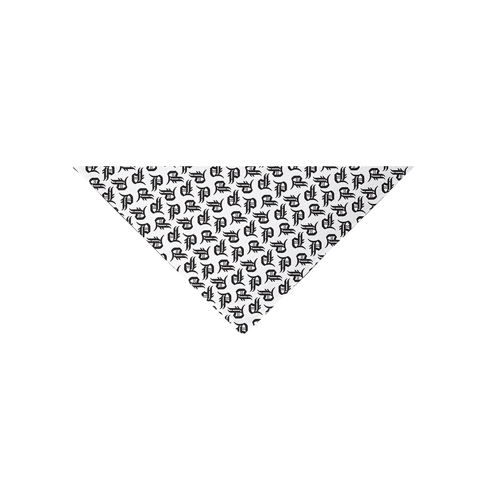 P Logo Bandana - White