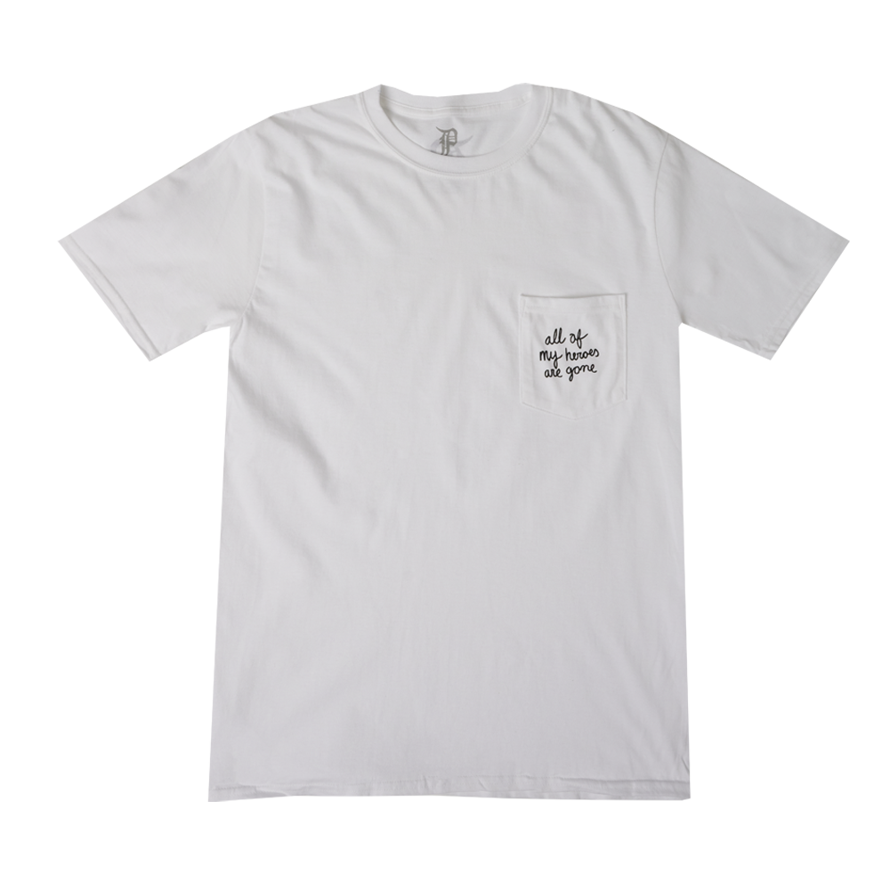 White Pocket Heroes Tee