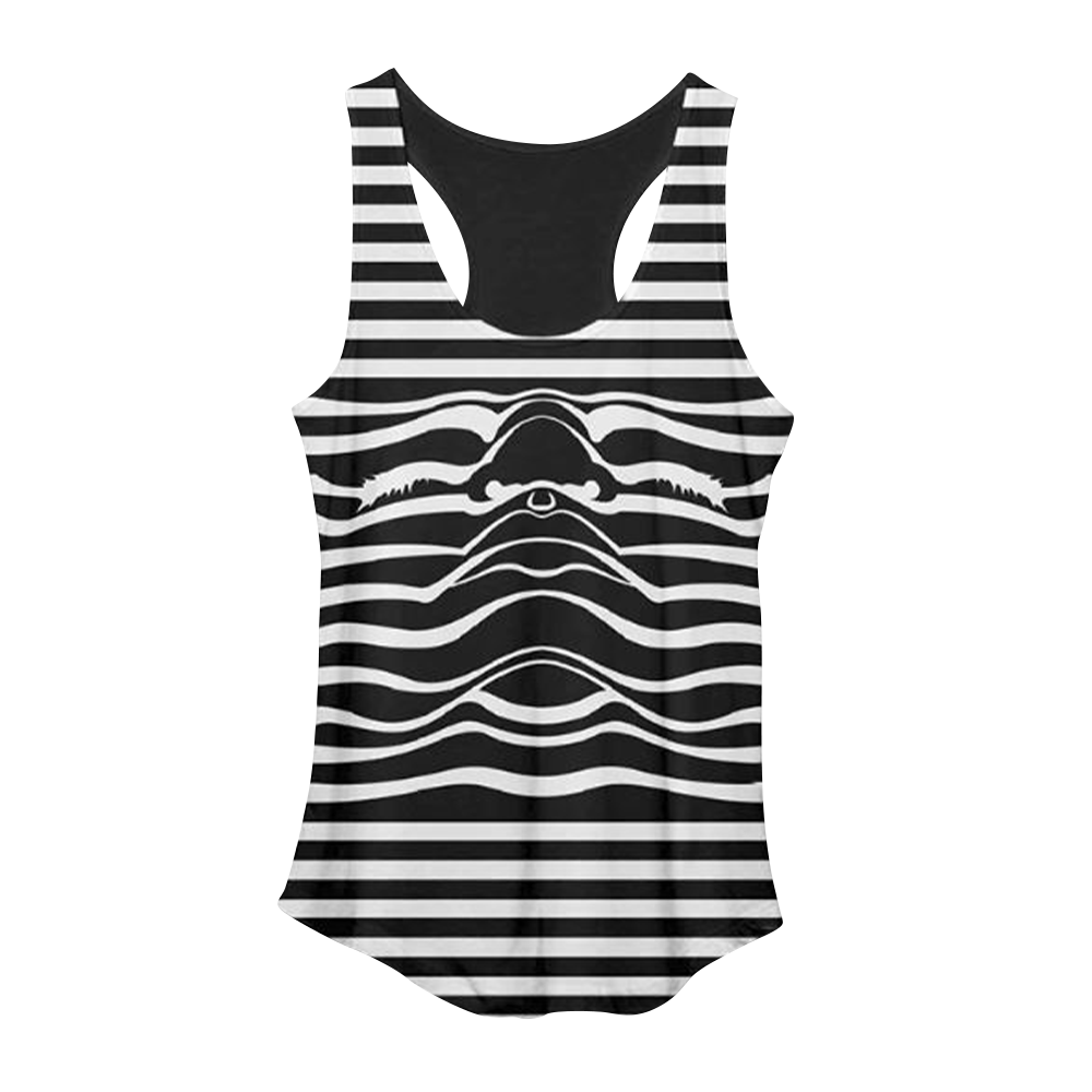 Women's Striped Face Tank
